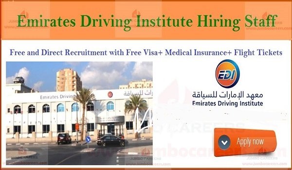 Emirates Driving Institute Hiring Staff 2