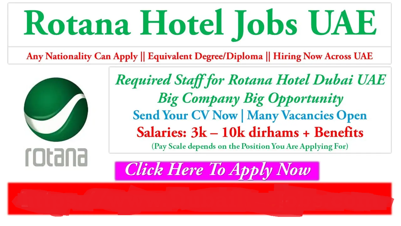 Rotana Careers Dubai Hotel Jobs