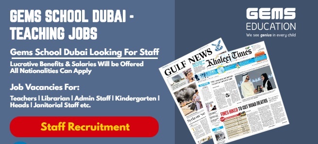 GEMS School Dubai Vacancies
