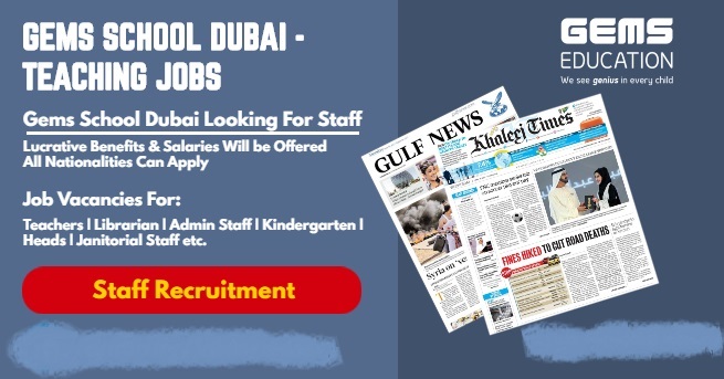 GEMS School Dubai Vacancies