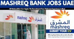 Mashreq Bank UAE Careers