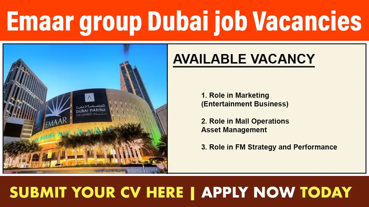 Emaar group Dubai job Vacancies 1