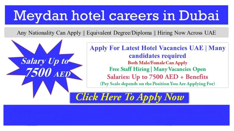 Meydan hotel careers in Dubai