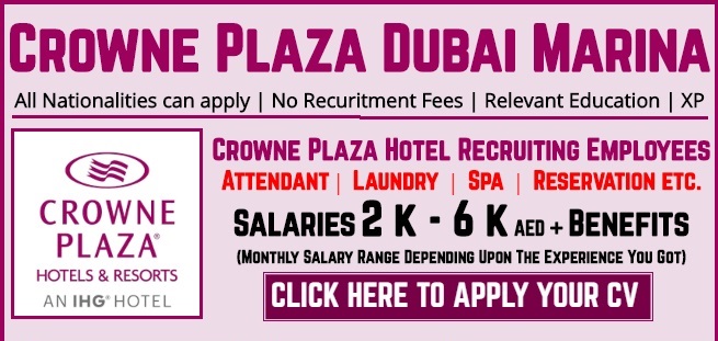 Crowne Plaza Dubai Marina Careers